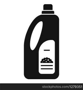 Soil bottle fertilizer icon. Simple illustration of soil bottle fertilizer vector icon for web design isolated on white background. Soil bottle fertilizer icon, simple style