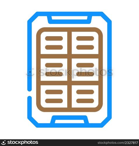 solar battery gadget color icon vector. solar battery gadget sign. isolated symbol illustration. solar battery gadget color icon vector illustration