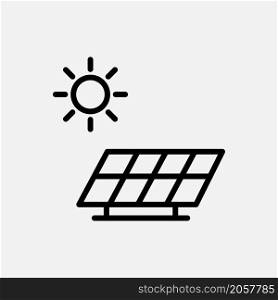 solar energi line style design