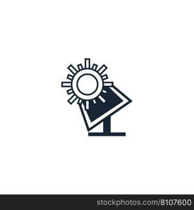 Solar energy creative icon from ecology icons Vector Image
