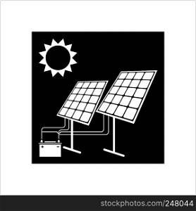 Solar Energy Icon Vector Art Illustration