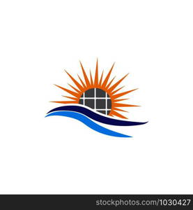 Solar icon Vector Illustration design Logo template