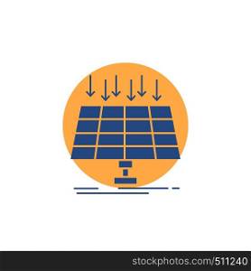 Solar, Panel, Energy, technology, smart city Glyph Icon.. Vector EPS10 Abstract Template background