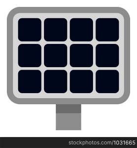 Solar panel icon. Flat illustration of solar panel vector icon for web design. Solar panel icon, flat style
