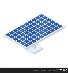 Solar panel icon. Isometric of solar panel vector icon for web design isolated on white background. Solar panel icon, isometric style