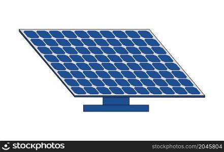 Solar panel, renewable energy, vector illustration