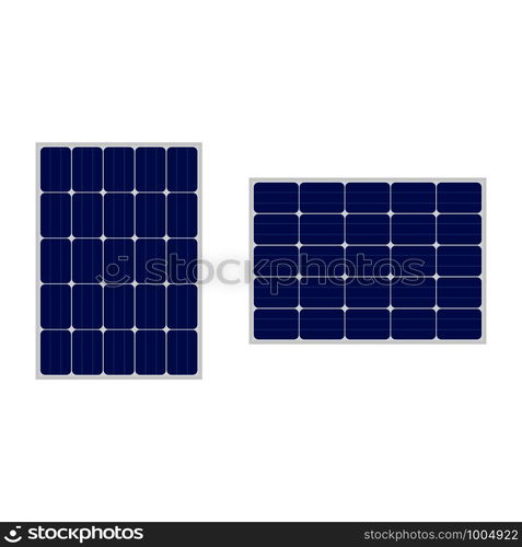 Solar panel sign isolated on white background. Solar panel sign ...