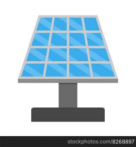 Solar panel vector. Electricity energy renewable, solar alternative generator illustration. Solar panel vector