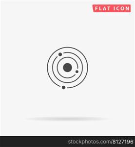 Solar system flat vector icon. Hand drawn style design illustrations.. Solar system flat vector icon