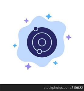 Solar, System, Universe Blue Icon on Abstract Cloud Background