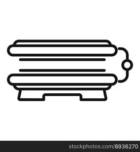 Solarium tan icon outline vector. Spa bed. Skin beauty. Solarium tan icon outline vector. Spa bed