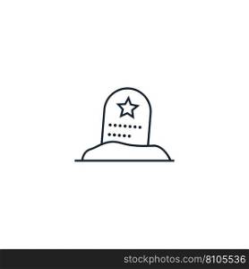 Soldier grave creative icon from war icons Vector Image