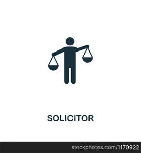 Solicitor icon. Premium style design from business management collection. Pixel perfect solicitor icon for web design, apps, software, printing usage.. Solicitor icon. Premium style design from business management icon collection. Pixel perfect Solicitor icon for web design, apps, software, print usage