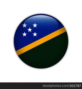 Solomon Islands flag on button