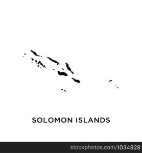 Solomon Islands map icon design trendy