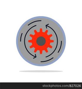 Solution, Business, Company, Finance, Structure Abstract Circle Background Flat color Icon