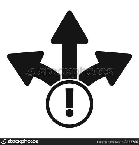 Solution direction icon simple vector. Creative business. Teamwork problem. Solution direction icon simple vector. Creative business