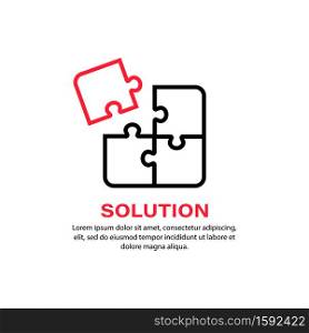 Solution icon. Puzzle. Bussiness concept. Vector on isolated white background. EPS 10.. Solution icon. Puzzle. Bussiness concept. Vector on isolated white background. EPS 10