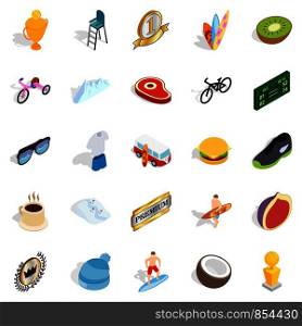 Solution search icons set. Isometric set of 25 solution search vector icons for web isolated on white background. Solution search icons set, isometric style