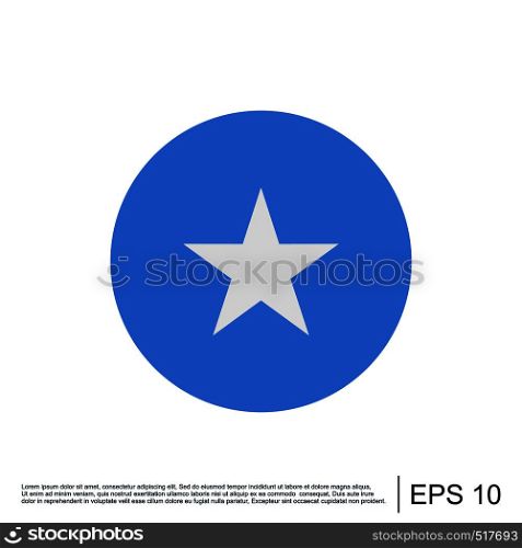 Somalia Flag Icon Template