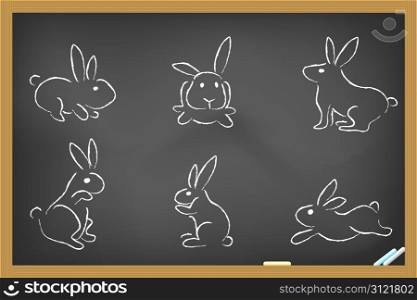 some rabbits sketch for design