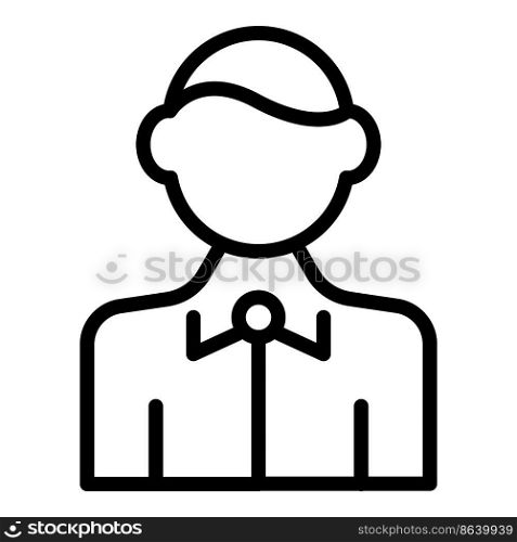 Sommelier icon outline vector. Wine drink. Bottle glass. Sommelier icon outline vector. Wine drink