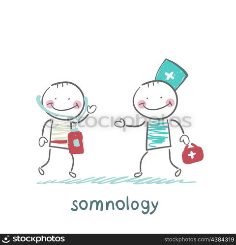 somnology treats a patient