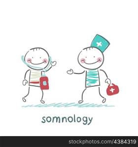 somnology treats a patient