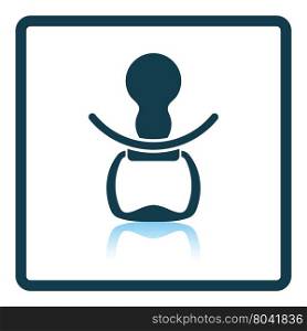 Soother icon. Shadow reflection design. Vector illustration.