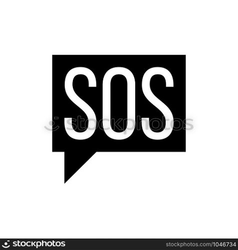 SOS signage icon