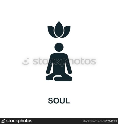 Soul icon illustration. Creative sign from mindfulness icons collection. Filled flat Soul icon for computer and mobile. Symbol, logo graphics.. Soul icon symbol. Creative sign from mindfulness icons collection. Filled flat Soul icon for computer and mobile