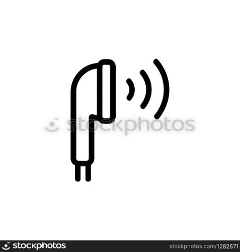 Sound acoustics icon vector. Thin line sign. Isolated contour symbol illustration. Sound acoustics icon vector. Isolated contour symbol illustration