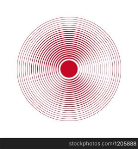 Sound circle wave background. Abstract rings
