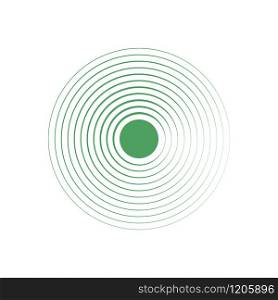 Sound circle wave background. Abstract rings vector