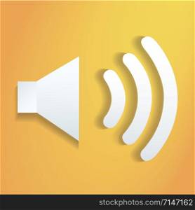 sound icon button vector illustration