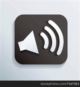 sound icon button vector illustration