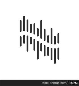 Sound of Waves Line Logo Template Illustration Design. Vector EPS 10.