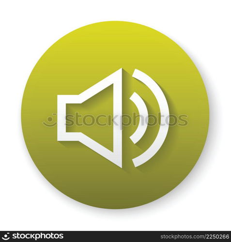 sound speaker circle 3d icon