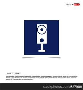 Sound speaker icon - Blue photo Frame