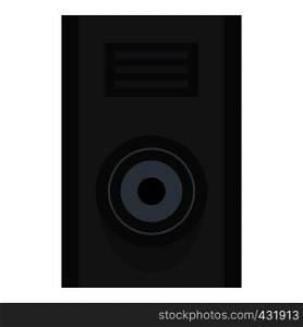 Sound speaker icon flat isolated on white background vector illustration. Sound speaker icon isolated
