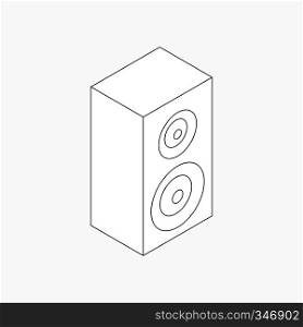 Sound speaker icon in isometric 3d style isolated on white background. Sound speaker icon, isometric 3d style