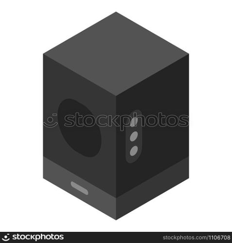 Sound speaker icon. Isometric of sound speaker vector icon for web design isolated on white background. Sound speaker icon, isometric style