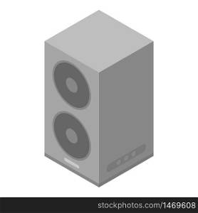 Sound speaker icon. Isometric of sound speaker vector icon for web design isolated on white background. Sound speaker icon, isometric style