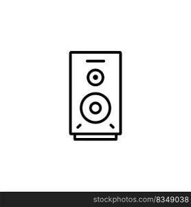sound system icon vector illustration logo design