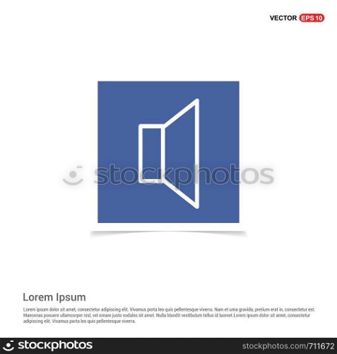 Sound volume icon - Blue photo Frame