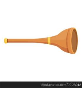 Sound vuvuzela icon cartoon vector. Soccer horn. Fan speaker. Sound vuvuzela icon cartoon vector. Soccer horn