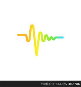 Sound wave graphic design template vector isolated illustration