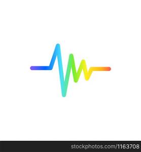 Sound wave graphic design template vector isolated illustration