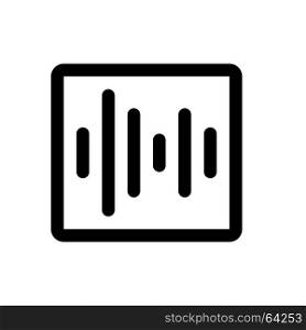 sound wave, Icon on isolated background