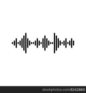 sound wave icon vector illustration symbol design.